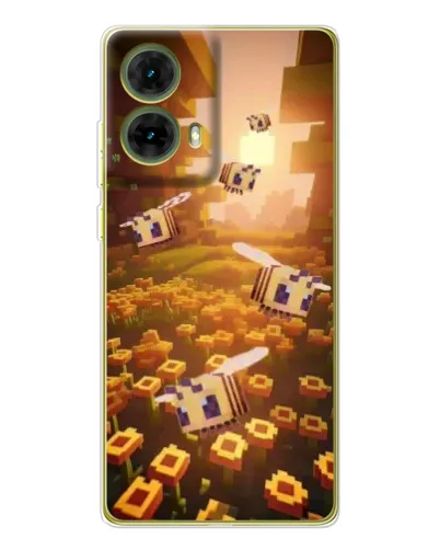Чехол для Motorola MOTO G85 с картинкой «Поле подсолнухов»