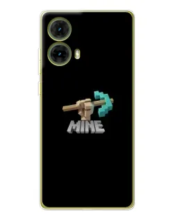 Чехол для Motorola MOTO G85 с картинкой «Алмазная кирка»