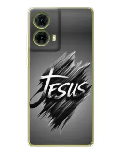 Чехол для Motorola MOTO G85 с картинкой «Надпись Jesus Graffiti»