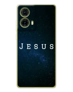 Чехол для Motorola MOTO G85 с картинкой «Звездное небо Jesus»
