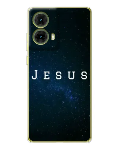 Чехол для Motorola MOTO G85 с картинкой «Звездное небо Jesus» Чехол для Motorola MOTO G85 с картинкой «Звездное небо Jesus»