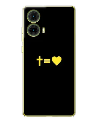 Чехол для Motorola MOTO G85 с картинкой «Сердце и Крест» Чехол для Motorola MOTO G85 с картинкой «Сердце и Крест»