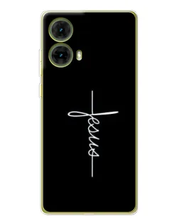 Чехол для Motorola MOTO G85 с картинкой «Тонкая линия веры»