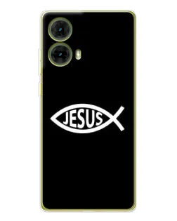 Чехол для Motorola MOTO G85 с картинкой «Классический Jesus»