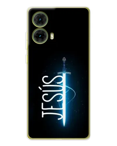 Чехол для Motorola MOTO G85 с картинкой «Меч Духа Jesus» Чехол для Motorola MOTO G85 с картинкой «Меч Духа Jesus»