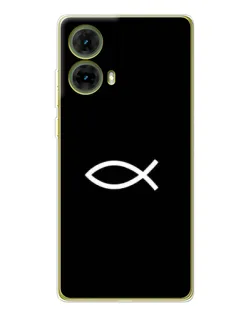 Чехол для Motorola MOTO G85 с картинкой «Символ рыбы Jesus» Чехол для Motorola MOTO G85 с картинкой «Символ рыбы Jesus»
