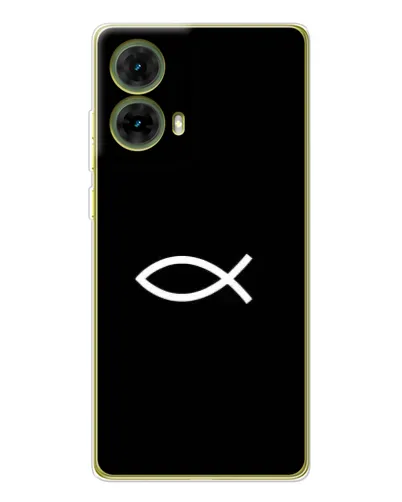 Чехол для Motorola MOTO G85 с картинкой «Символ рыбы Jesus» Чехол для Motorola MOTO G85 с картинкой «Символ рыбы Jesus»