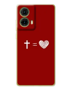 Чехол для Motorola MOTO G85 с картинкой «Уравнение любви» Чехол для Motorola MOTO G85 с картинкой «Уравнение любви»