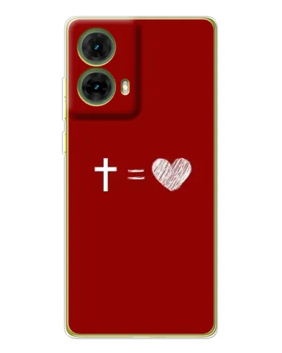 Чехол для Motorola MOTO G85 с картинкой «Уравнение любви» Чехол для Motorola MOTO G85 с картинкой «Уравнение любви»