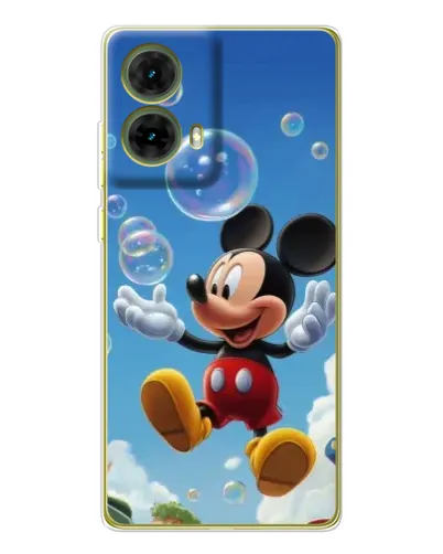 Чехол для Motorola MOTO G85 с картинкой «Mickey и мыльные пузыри» Чехол для Motorola MOTO G85 с картинкой «Mickey и мыльные пузыри»