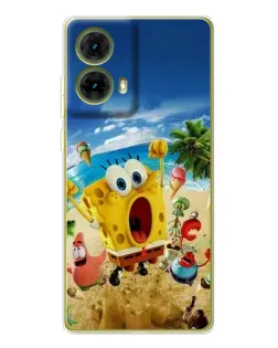 Чехол для Motorola MOTO G85 с картинкой «Развлечения на пляже»