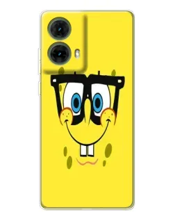 Чехол для Motorola MOTO G85 с картинкой «Минималистичный Спанч Боб»
