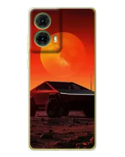 Чохол для Motorola MOTO G85 з картинкою «Cybertruck на Марсі»