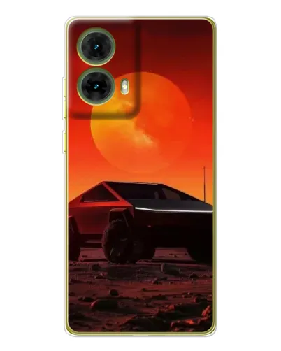 Чохол для Motorola MOTO G85 з картинкою «Cybertruck на Марсі»