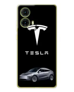 Чохол для Motorola MOTO G85 з картинкою «Tesla Model Y»