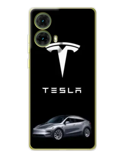 Чохол для Motorola MOTO G85 з картинкою «Tesla Model Y»