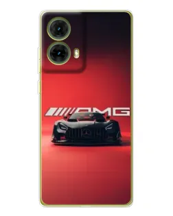 Чехол для Motorola MOTO G85 с картинкой «Mercedes AMG — красная линия»