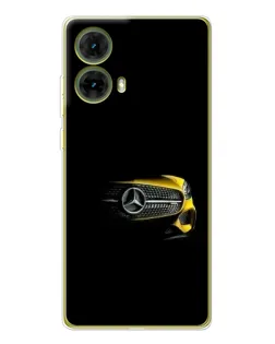 Чехол для Motorola MOTO G85 с картинкой «Mercedes — ретро стиль»