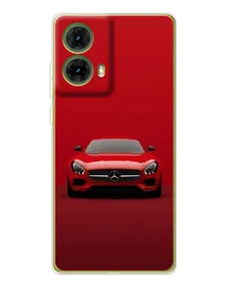 Чехол для Motorola MOTO G85 с картинкой «Красный Mercedes AMG»