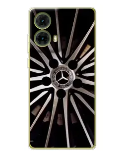 Чехол для Motorola MOTO G85 с картинкой «Диск Mercedes»