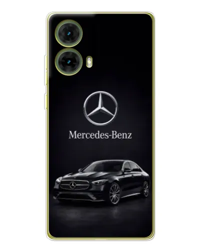 Чехол для Motorola MOTO G85 с картинкой «Mercedes — решетка радиатора» Чехол для Motorola MOTO G85 с картинкой «Mercedes — решетка радиатора»