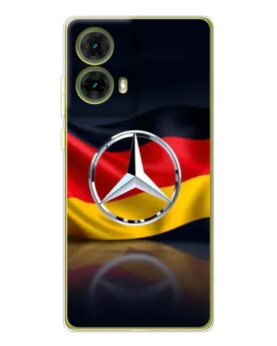 Чехол для Motorola MOTO G85 с картинкой «Mercedes — флаг Германии» Чехол для Motorola MOTO G85 с картинкой «Mercedes — флаг Германии»
