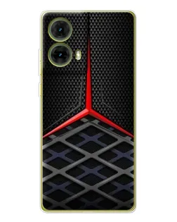 Чехол для Motorola MOTO G85 с картинкой «Mercedes Carbon Grid»