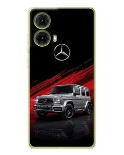 Чехол для Motorola MOTO G85 с картинкой «Mercedes G-Class красный»