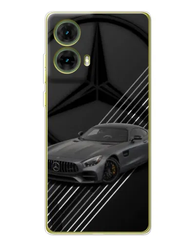 Чехол для Motorola MOTO G85 с картинкой «Mercedes AMG — графика» Чехол для Motorola MOTO G85 с картинкой «Mercedes AMG — графика»