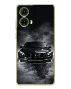Чехол для Motorola MOTO G85 с картинкой «Mercedes в дыму»