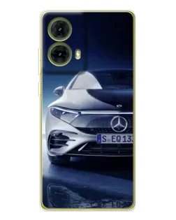 Чехол для Motorola MOTO G85 с картинкой «Mercedes EQ — будущее»