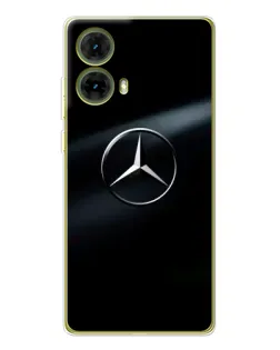 Чохол для Motorola MOTO G85 з картинкою «Mercedes на металі»