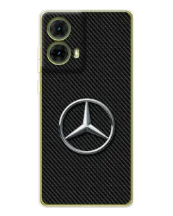 Чохол для Motorola MOTO G85 з картинкою «Карбоновий Mercedes стиль»