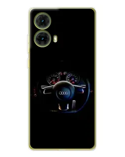 Чохол для Motorola MOTO G85 з картинкою «Салон Audi — кермо» Чохол для Motorola MOTO G85 з картинкою «Салон Audi — кермо»