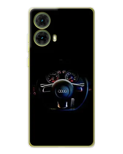 Чехол для Motorola MOTO G85 с картинкой «Салон Audi — руль» Чехол для Motorola MOTO G85 с картинкой «Салон Audi — руль»