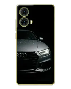 Чехол для Motorola MOTO G85 с картинкой «Audi — детализация кузова» Чехол для Motorola MOTO G85 с картинкой «Audi — детализация кузова»
