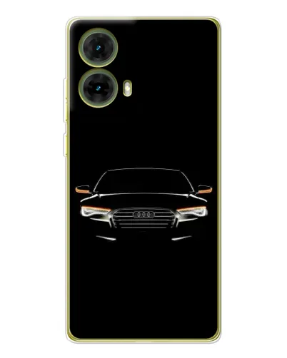 Чехол для Motorola MOTO G85 с картинкой «Audi — ночной контур» Чехол для Motorola MOTO G85 с картинкой «Audi — ночной контур»