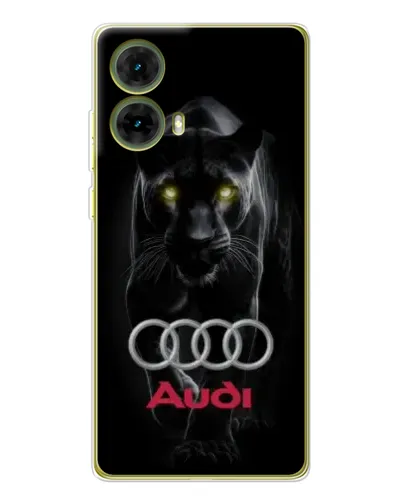 Чехол для Motorola MOTO G85 с картинкой «Пантера и Audi» Чехол для Motorola MOTO G85 с картинкой «Пантера и Audi»