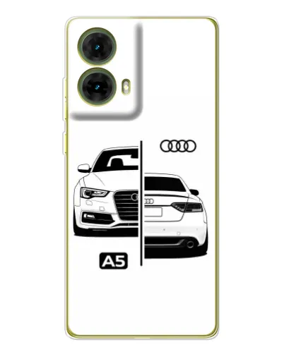 Чехол для Motorola MOTO G85 с картинкой «Audi — контрастный дизайн» Чехол для Motorola MOTO G85 с картинкой «Audi — контрастный дизайн»
