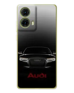 Чехол для Motorola MOTO G85 с картинкой «Audi — градиентный контур»
