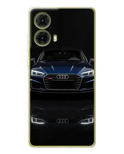 Чехол для Motorola MOTO G85 с картинкой «Audi — ночное отражение» Чехол для Motorola MOTO G85 с картинкой «Audi — ночное отражение»