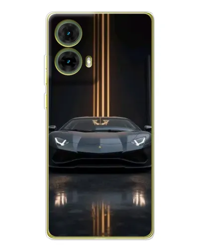 Чехол для Motorola MOTO G85 с картинкой «Lamborghini золотые линии» Чехол для Motorola MOTO G85 с картинкой «Lamborghini золотые линии»