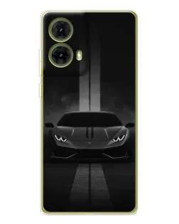 Чехол для Motorola MOTO G85 с картинкой «Lamborghini симметрия дорог»