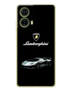 Чехол для Motorola MOTO G85 с картинкой «Логотип Lamborghini классика»