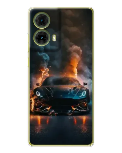 Чехол для Motorola MOTO G85 с картинкой «Lamborghini дымная эстетика» Чехол для Motorola MOTO G85 с картинкой «Lamborghini дымная эстетика»