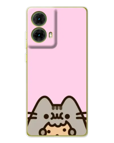 Чехол для Motorola MOTO G85 с картинкой «Pusheen и печенье» Чехол для Motorola MOTO G85 с картинкой «Pusheen и печенье»
