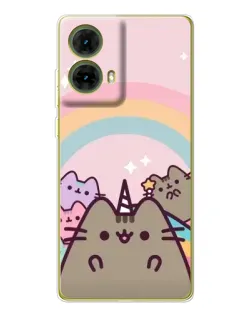 Чехол для Motorola MOTO G85 с картинкой «Единорог Pusheen»