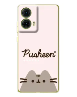 Чехол для Motorola MOTO G85 с картинкой «Pusheen логотип»