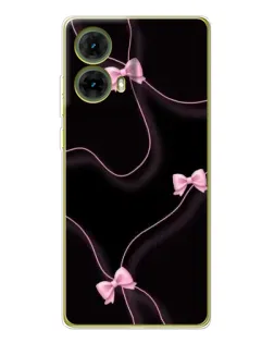 Чехол для Motorola MOTO G85 с картинкой «Розовые ленты»