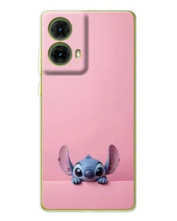 Чехол для Motorola MOTO G85 с картинкой «Stitch выглядывает»
